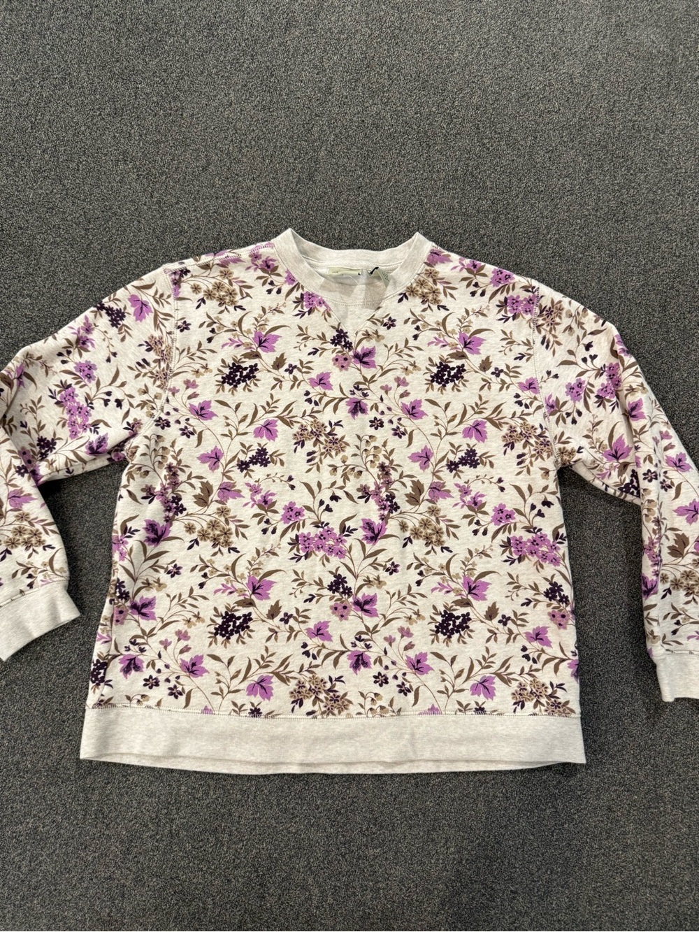 NWOT vintage Classic Elements Women's Floral Crewneck Sweatshirt